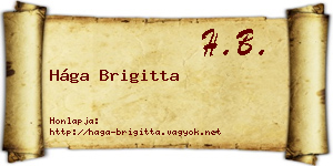 Hága Brigitta névjegykártya